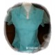 Short Sleeve Organza Silk Blouse